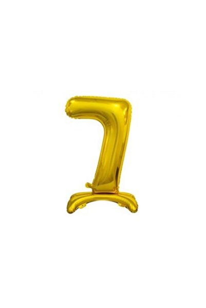 İSTOÇ PARTİ Footed Gold Color Number Foil Balloon 75 cm - 7