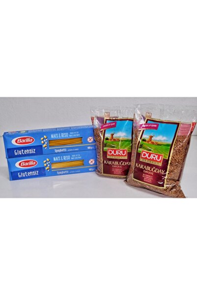 Duru Bulgur Barilla Glutensiz Spaghetti 2 Adet + Duru Karabuğday Greçka 2 Adet Set