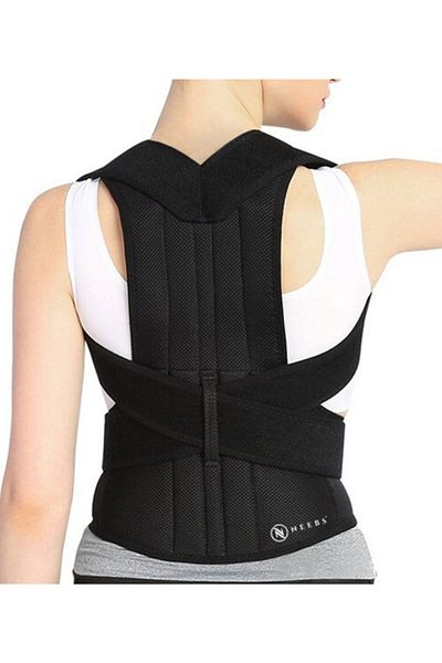 NEEBS Unisex Black Upright Posture Waist Back Shoulder Corset