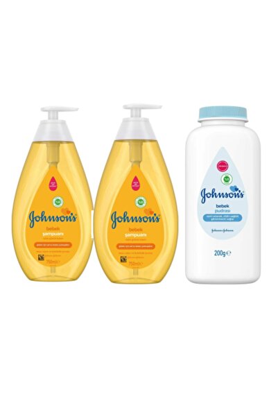 Johnson´s Baby شامبو جونسون للأطفال 750 مل × 2 قطعة + بودرة جونسون للأطفال 20...