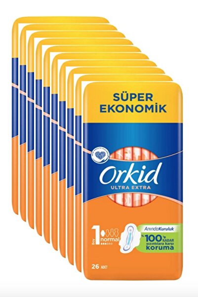 Orkid الترا اكسترا عادي 1 26 قطعة × 10 قطع 260 فوطة