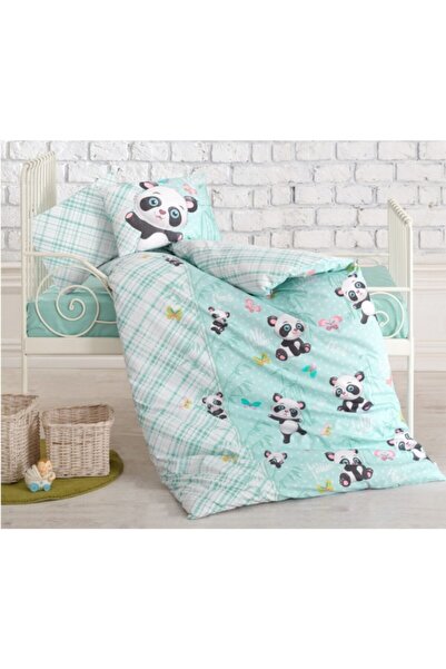 Hergünİndirim Set lenjerie de pat pentru bebeluși Panda