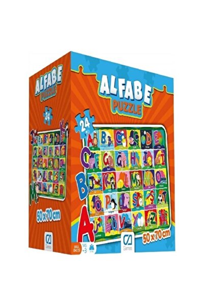 CA Games لغز تعليمي طويل الحجم مكون من 24 قطعة - 70x50 سم