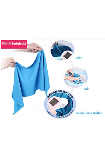 Genel Markalar Spor Yürüyüş Serinletici Havlu Fular Cold Towel Serinleten Havlu