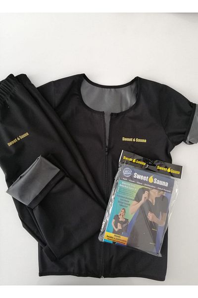 FİTFORMGİYİM Fitformgiyim Unisex Μαύρο Θερμικό Αθλητικό Σετ Σάουνας