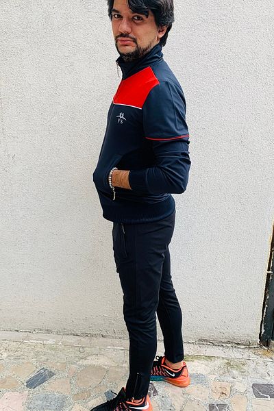 Fs Men's Walking Fitness Sports Diving Tracksuit Set