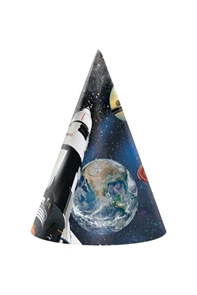 Parti Dünyası Uzay Partisi 8 Li Şapka