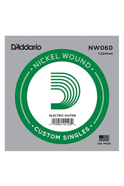 Daddario D'addario Acoustic Or Electric Nickel Wound Singles .060 Elektro Ve ...