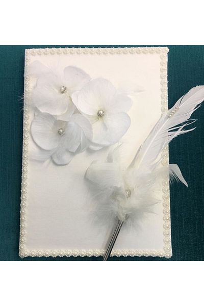 Turkuaz Bridal Memory Book, Memory Book, Bridal Wedding Book, Signature Pen,