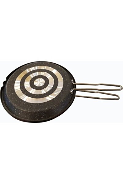 OMS Çift Taraflı Granit 32 Cm Balık Tavası Siyah