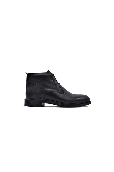 Zaim Kundura Men's Genuine Leather Black Zippered Boots347801137-1