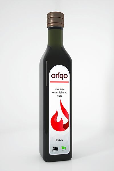 Origo Soğuk Pres Saf Keten Tohumu Yağı 250ml (FOOD GRADE)