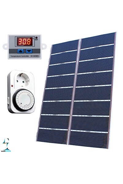 multiteknik Rexva 200x250 Cm Dijital Termostatlı Zaman Ayarlı Prizli Halı Altı Karbon Isıtıcı Film