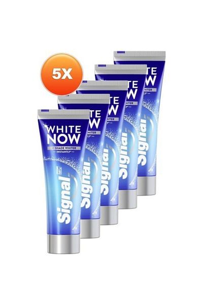 Signal White Now Toothpaste 75 Ml Set of 5