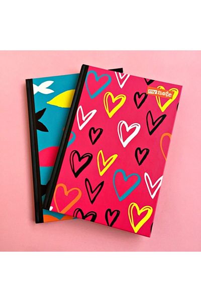 Mynote Neon Hard Cover Notebook 96 Sheets 14x20