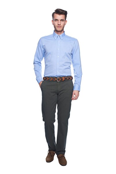 ALTINYILDIZ CLASSICS Erkek Mavi Tailored Slim Fit Gömlek 4R2016200123