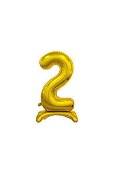 İSTOÇ PARTİ بالون فويل ذهبي اللون على شكل رقم 75 سم - 2