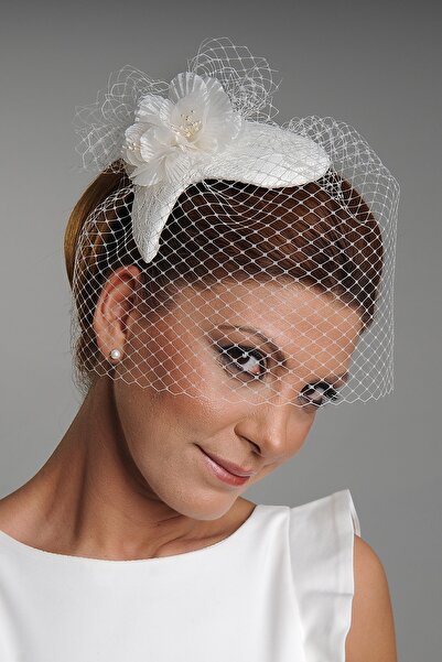 Turkuaz Gelin Nikah Şapkası,gelin Şapkası,gelin Kepi,gelin Vualet,nikah Şapka...
