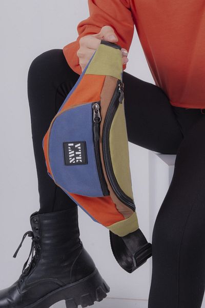 Vatkalimon Unisex Colorful Shoulder and Waist Bag