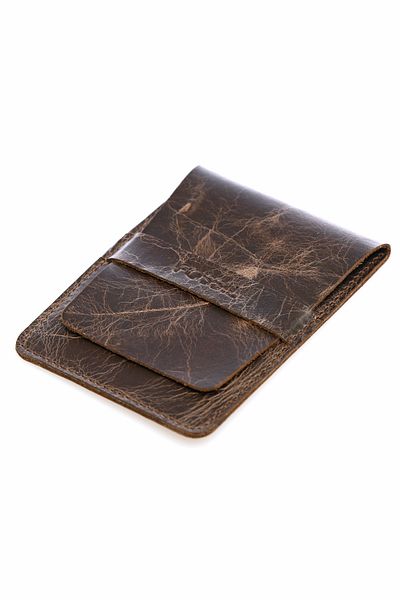 Fossil محفظة رجالية من الجلد الطبيعي باللون البني 06FS21K7012