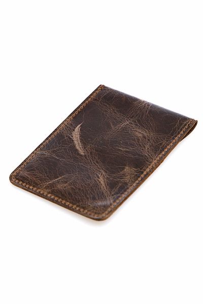Fossil محفظة رجالية من الجلد الطبيعي باللون البني 06FS21K7012
