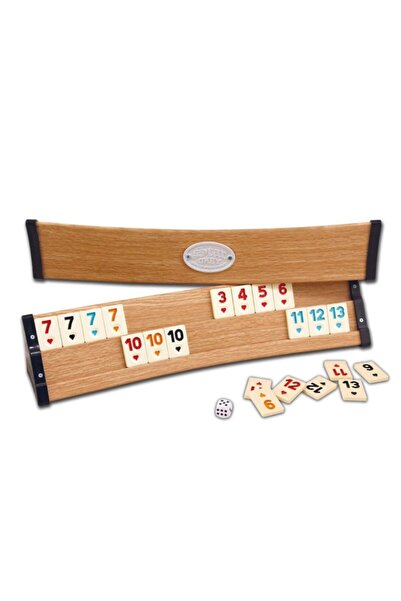 Star Okey 101 Oval Okey Set Natural Wood Oval Okey Set (101 Okey Game Set is Real Wood)