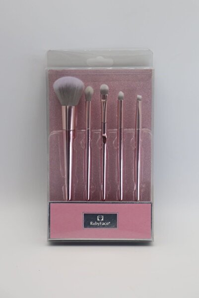 ruby face Σετ μεταλλικών πινέλων μακιγιάζ 5 τεμαχίων