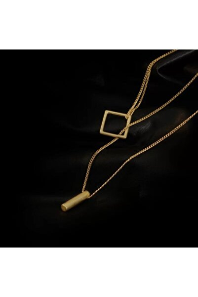 AKCstore Hommer Çelik Gold Kolye