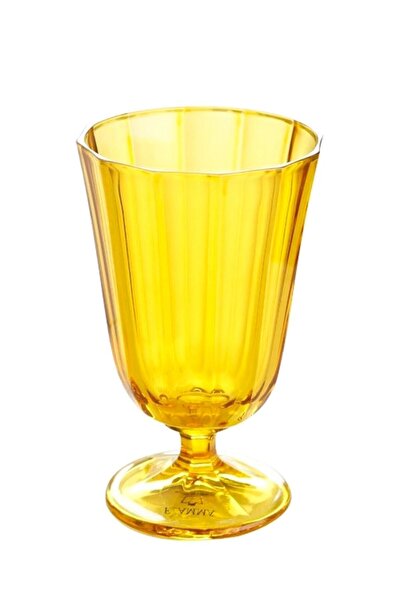 Porland Sarı Komple Ayaklı Su Bardağı