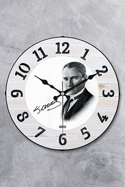 EMORES ساعة حائط زجاجية منحنية 36 سم