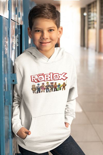 Kio Tasarım Boys' Hooded Roblox Sweatshirt