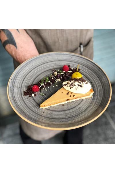 Bonna Porselen 6 Adet Space Gourmet Düz Tabak 30 cm 6Kişilik