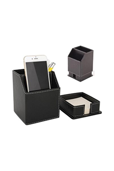 TREND Штучна шкіра Настільний візитник з відділеннями для нотаток Пенал для р...