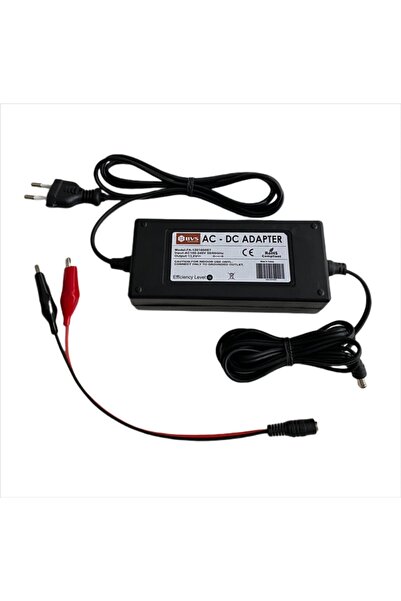 Bvs Elektronik 12 Volt Akülü Araba Akü Şarj Cihazı Adaptörü Maşalı - Otomatik Kesicili 12v 3.5a Akü Şarz