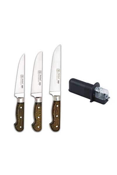 Sürbisa Sürmene Butcher Set 3-Pin Wooden Knife Sharpening Tool 61010-ym 61011-ym 61020-ym 61099