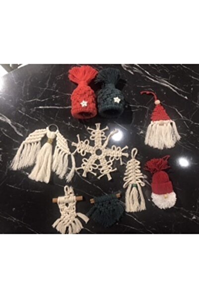 Elifce tasarım Christmas Christmas Ornament Christmas Tree Macrame Christmas ...