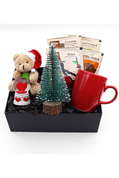 vegahediye v vega Yılbaşı Ayıcık & Kırmızı Kupa & Dünya Kahveleri Seti & Kalp...