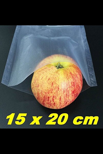 ARCAN - 15x20 Cm 27 Adet Tırtıklı Vakum Poşet Desenli Naylon Torba Ev Tipi Va...