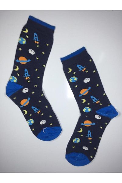 Altınay 2 Pairs of Space Special Themed Perfumed Socket Women's Socks Uzay2