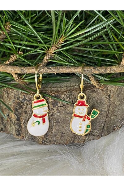Bel tempo Fashion New Year Concept Snowman Earrings -Christmas Accessories-
