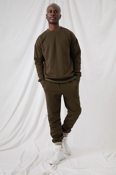 gothamvibes Ανδρικό φούτερ Oversize Χακί