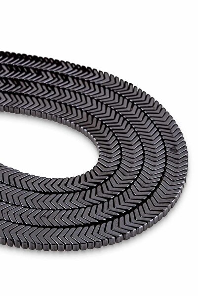 Dünya Doğal Taş سلسلة حجر الهيماتيت الطبيعي مقاس 7 × 1 مم