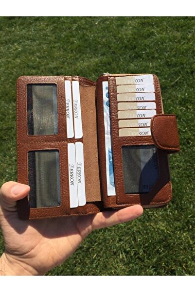 DERKON Flower of Life Printed Genuine Leather Women's Wallet