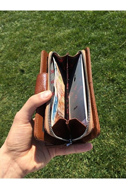 DERKON Flower of Life Printed Genuine Leather Women's Wallet