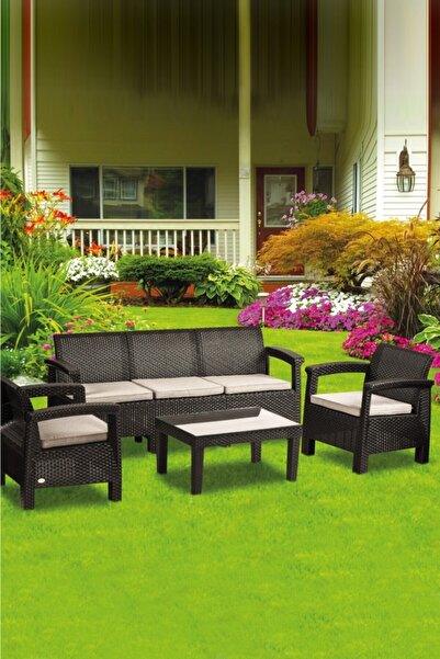 Holiday Hawai Concept Amazon Oturma Grubu Hk-965 Kahverengi