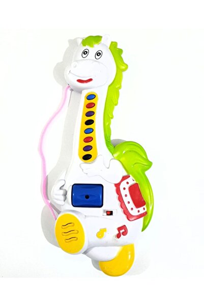 Efe Oyuncak Türkçe Müzikli Gitar,at Kafalı Pilli Gitar