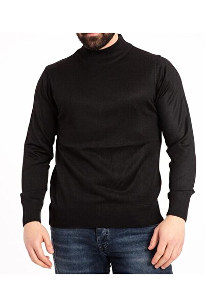 NACAR STORE Men's Fine Wool Half Turtle Knitwear Sweater
