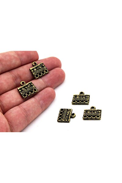 yfhobi 4 Adet - 15x15 Mm Diktörtgen Desenli, Bağlantı Aparatı, Takı Malzemesi...