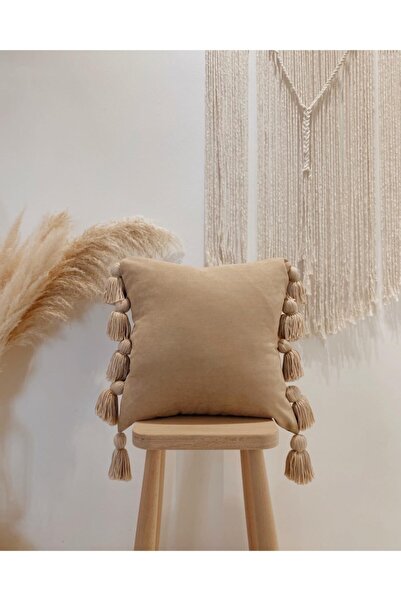 Hestia Home Hestia Home Κάλυμμα Μαξιλαριού Πολύφουντο Λινό Πούδρα 40x40 εκ.