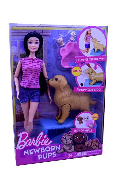 Barbie Bebek ve Doğum Yapan Köpeği Doğuran Köpek  Hediye Cüzdan